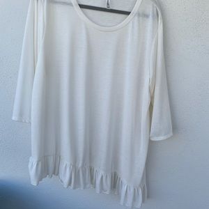 Cream colored blouse